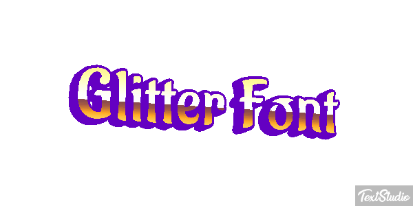 Glitter Font Effet de texte