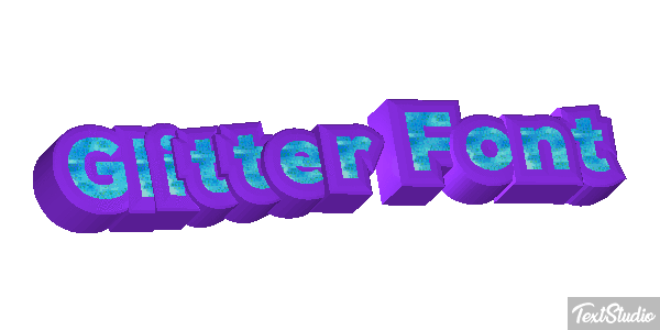 Glitter Font Effet de texte