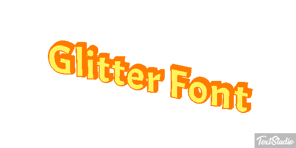 Glitter Font Effet de texte