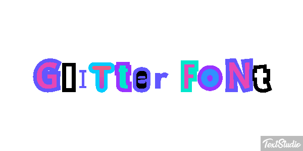 Glitter Font Effet de texte