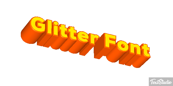 Glitter Font Effet de texte