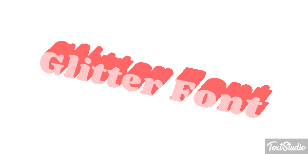 Glitter Font Effet de texte