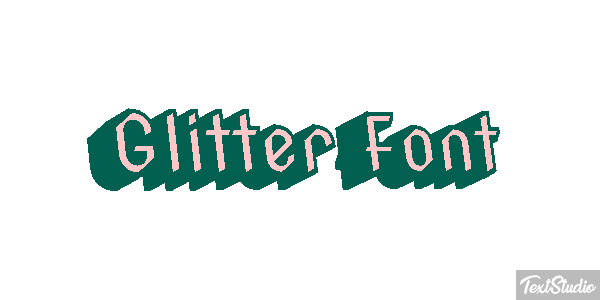 Glitter Font Effet de texte