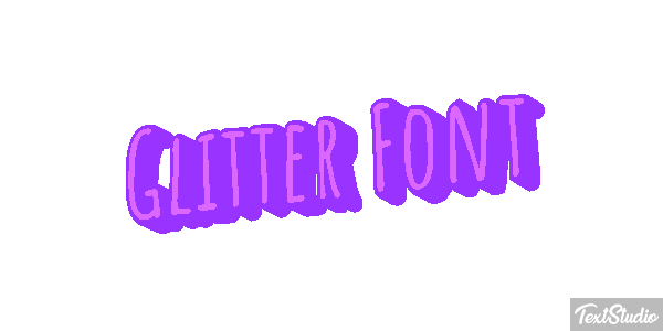 Glitter Font Effet de texte