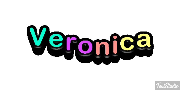 Verónica テキスト効果