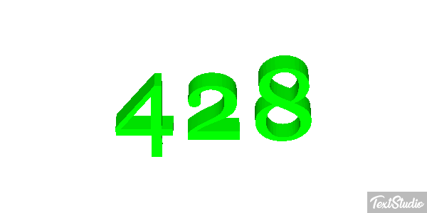 428 Efecto de texto