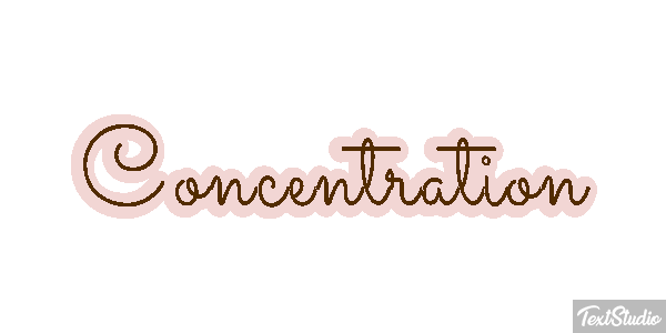 Concentration テキスト効果