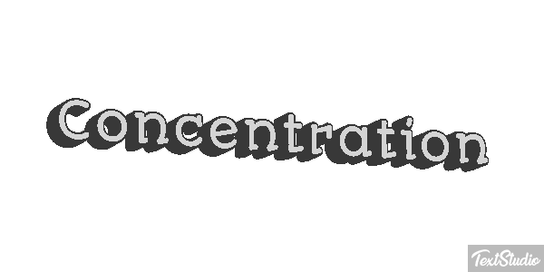 Concentration テキスト効果
