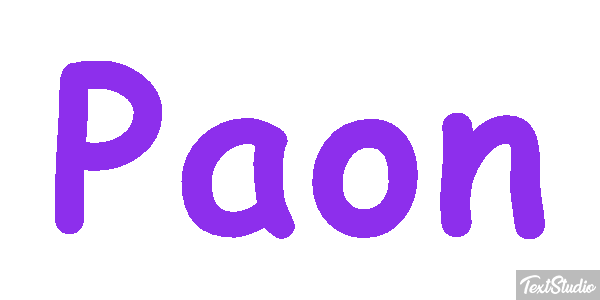 Paon Effetto testo
