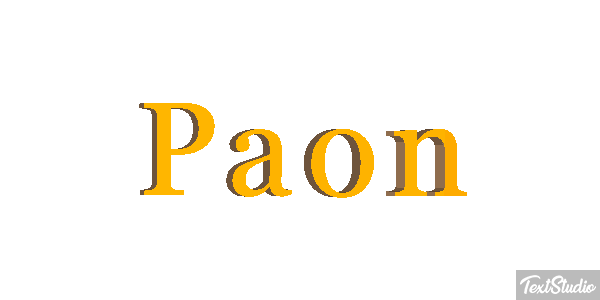 Paon Effetto testo