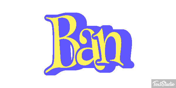 Ban Text effect