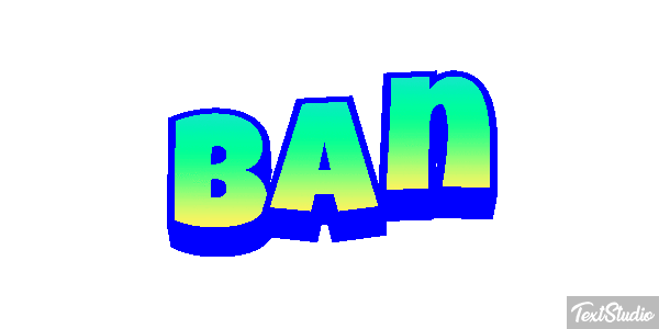 Ban Text effect