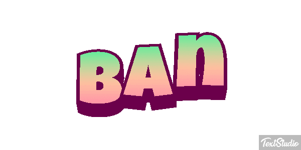 Ban Text effect