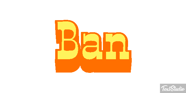 Ban Text effect