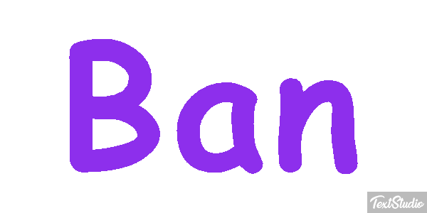 Ban Text effect