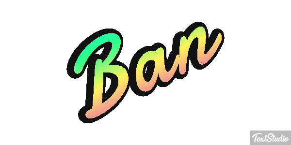 Ban Text effect