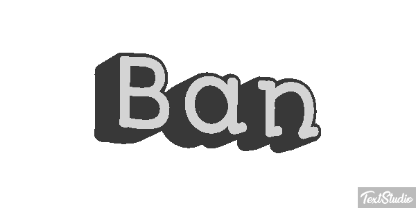Ban Text effect