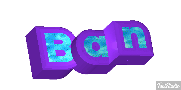 Ban Text effect