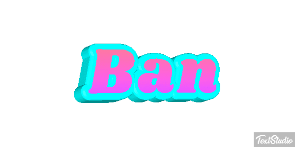 Ban Text effect