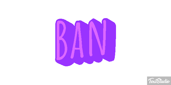 Ban Text effect