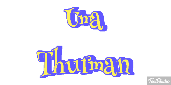 Uma Thurman テキスト効果