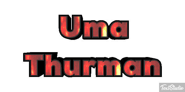 Uma Thurman テキスト効果