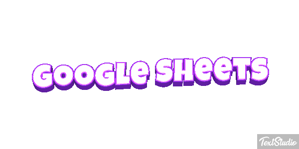 Google Sheets Effetto testo