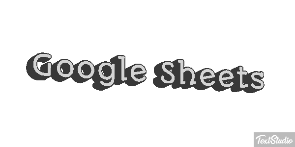 Google Sheets Effetto testo