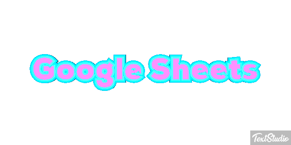 Google Sheets Effetto testo