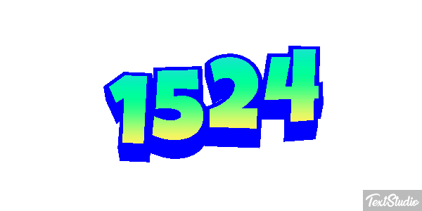 1524 Tekst effect