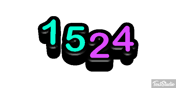 1524 Tekst effect