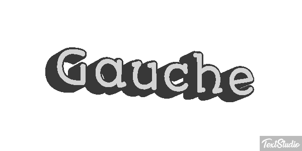 Gauche Effet de texte