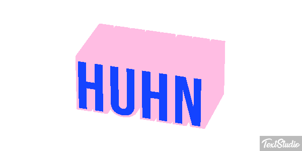Huhn Texteffekt