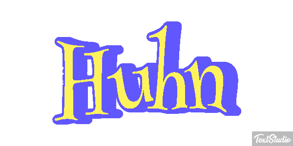 Huhn Texteffekt