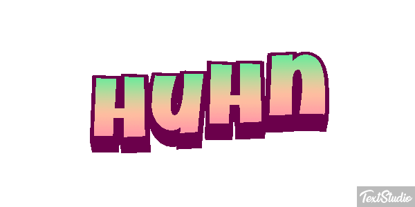 Huhn Texteffekt