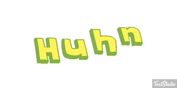 Huhn Texteffekt