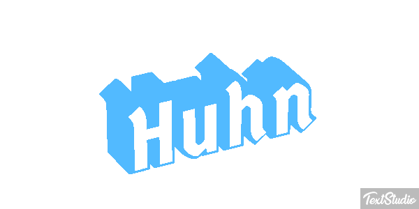 Huhn Texteffekt