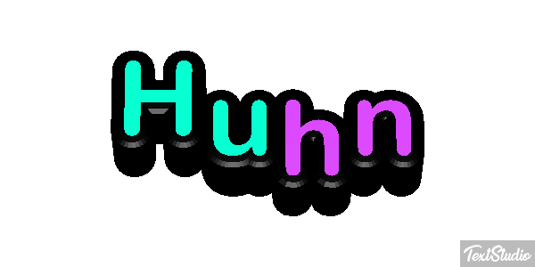 Huhn Texteffekt