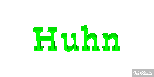 Huhn Texteffekt