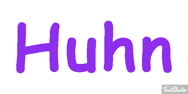 Huhn Texteffekt