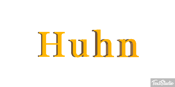 Huhn Texteffekt
