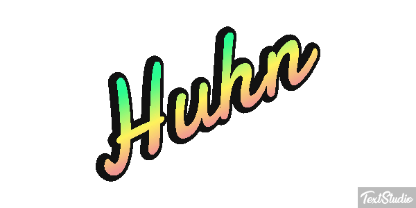 Huhn Texteffekt