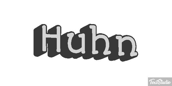 Huhn Texteffekt