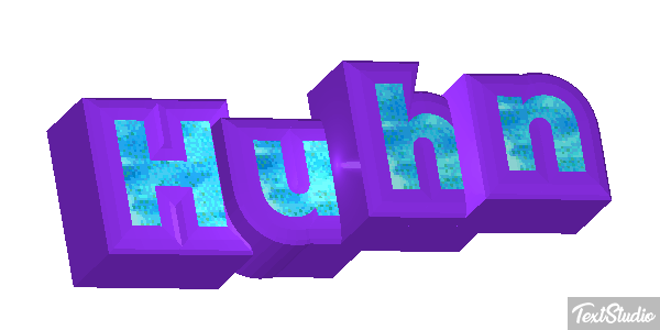 Huhn Texteffekt