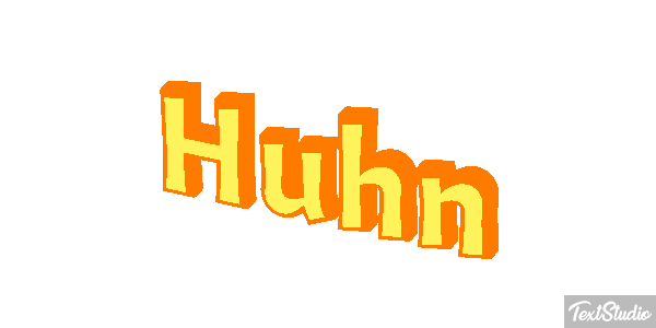 Huhn Texteffekt