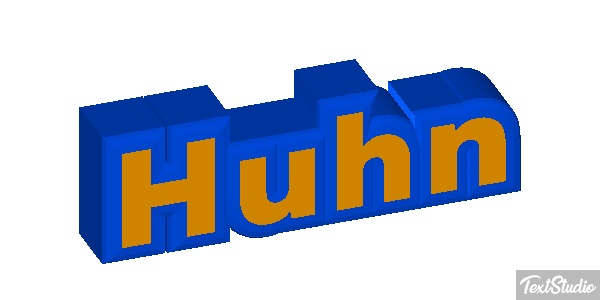 Huhn Texteffekt