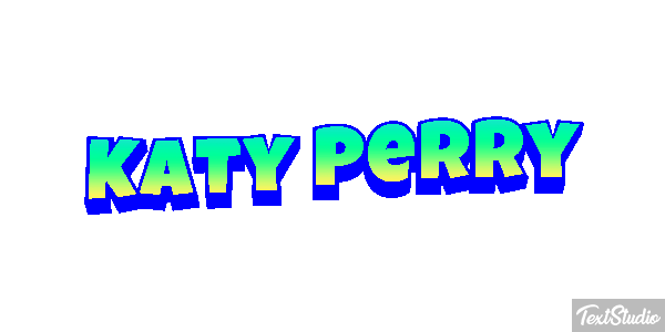 Katy Perry Text effect