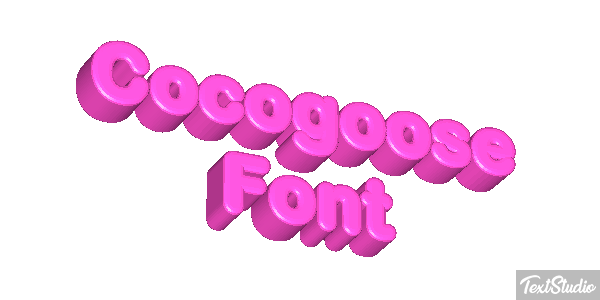 Cocogoose Font Text effect
