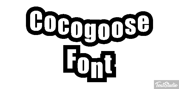 Cocogoose Font Text effect