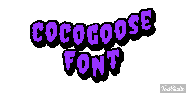 Cocogoose Font Text effect